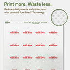 Avery® Printable Round Hemp Labels, Sure Feed® Technology, 1-5/8" Diameter, Off-White, Print-to-the-Edge, Laser & Inkjet Compatible, 400 Total, Great for Product Branding, Packaging, and More 400 Labels