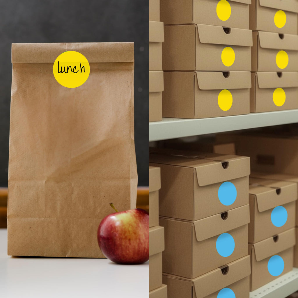 ChromaLabel 2 inch Color-Code Dot Labels | 500/Roll (Yellow) 2" Yellow