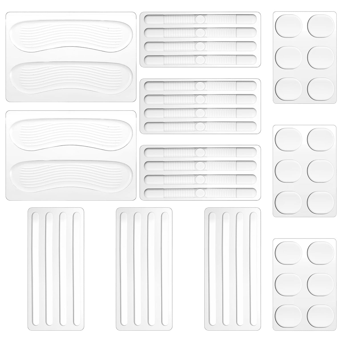 Dimeho 34 Pcs Silicone High Heel Cushion Inserts Pad Shoe Strap Grip Anti Slip Sandals Gel Protector Strips Sling Backs Foot Support Sticker for Women Men Sports Sneakers