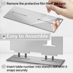 Silver Mirror Arched Table Numbers 1-15 with Stands 5"x7" Double-sided Font Silver