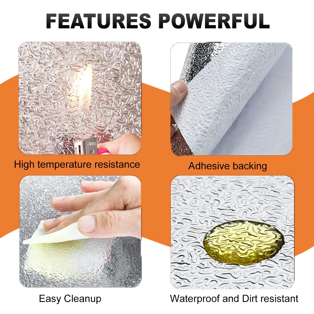 Aluminized Adhesive Backed heat shield tape 12'' X 47'' Thermal Barrier Blanket Mat 2000 Degrees High Temp Protection Material exhaust wrap 12'' X 47''