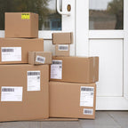 ChromaLabel Partial Box Shipping Labels, 2 x 3 Inch Yellow, 250/Roll 2" x 3"