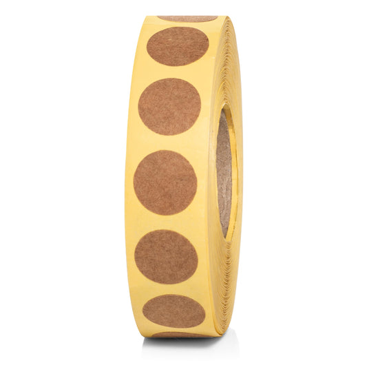 1000pcs Kraft Dot Stickers Roll 0.5 inch | Color Code Labels for Inventory, Organization Stickers | 0.5" Diameter Kraft Paper Adhesive Circles 0.5" 1 Roll