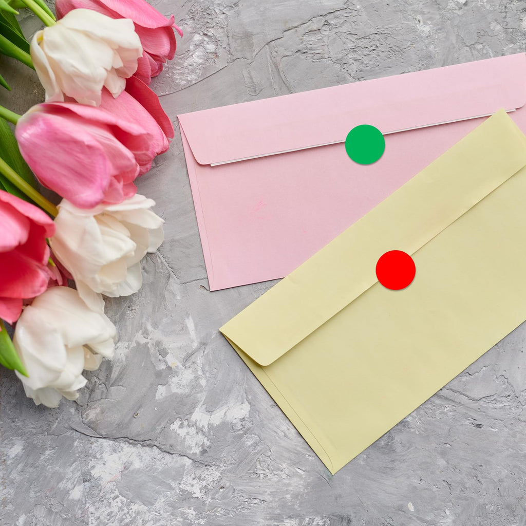 1610 PCS Colored Dot Stickers 3/4" Round Circle Color Coding Labels Macaron