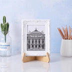 Nogeqi 1 Pack Plate Display Stand Natural Wood Plate Holders for Displaying
