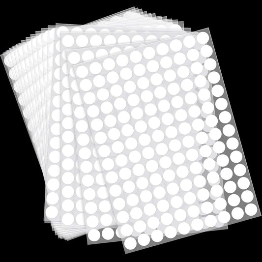 2800 Pieces White Round Dot Stickers 3/4 Inch Diameter Circle Dot Labels