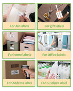 M110 Thermal Labels Self-Adhesive Round Stickers 1.96"(50 mm) 420 Pcs White 1.96"*1.96"