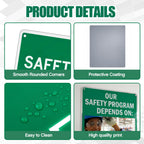 Safety Mirror Sign for Workplace - "Our Safety Program Depends on You" Our Safety Program Depends on