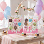 Yerliker 2 Pcs Donut Stand Party Display Holder Board 13.78 x 9.84 Inches