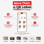 QR Code Labels for Storage Bins – 40 Smart QR Code Stickers, Scannable QR Labels for Tote Bins, Moving Box Labels, Home Organization, Packing Supplies & Inventory Tracking