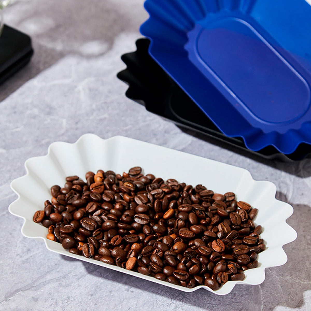 Coffee Beans Cupping Sample Tray Reusable Sample Display Dish White