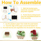 24 Set Farmers Market Decor-Baskets Greaseproof Paper Chalkboard & Marker