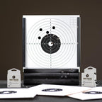 ChromaLabel 0.75-inch black round target pasters for shooting and marksmanship, 1000 labels per dispenser box