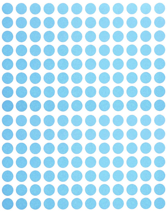 Small Circle Label ¼” 8mm 5/16-2700 Pack, Colored Stickers Dots in Light Blue Light-blue 2700
