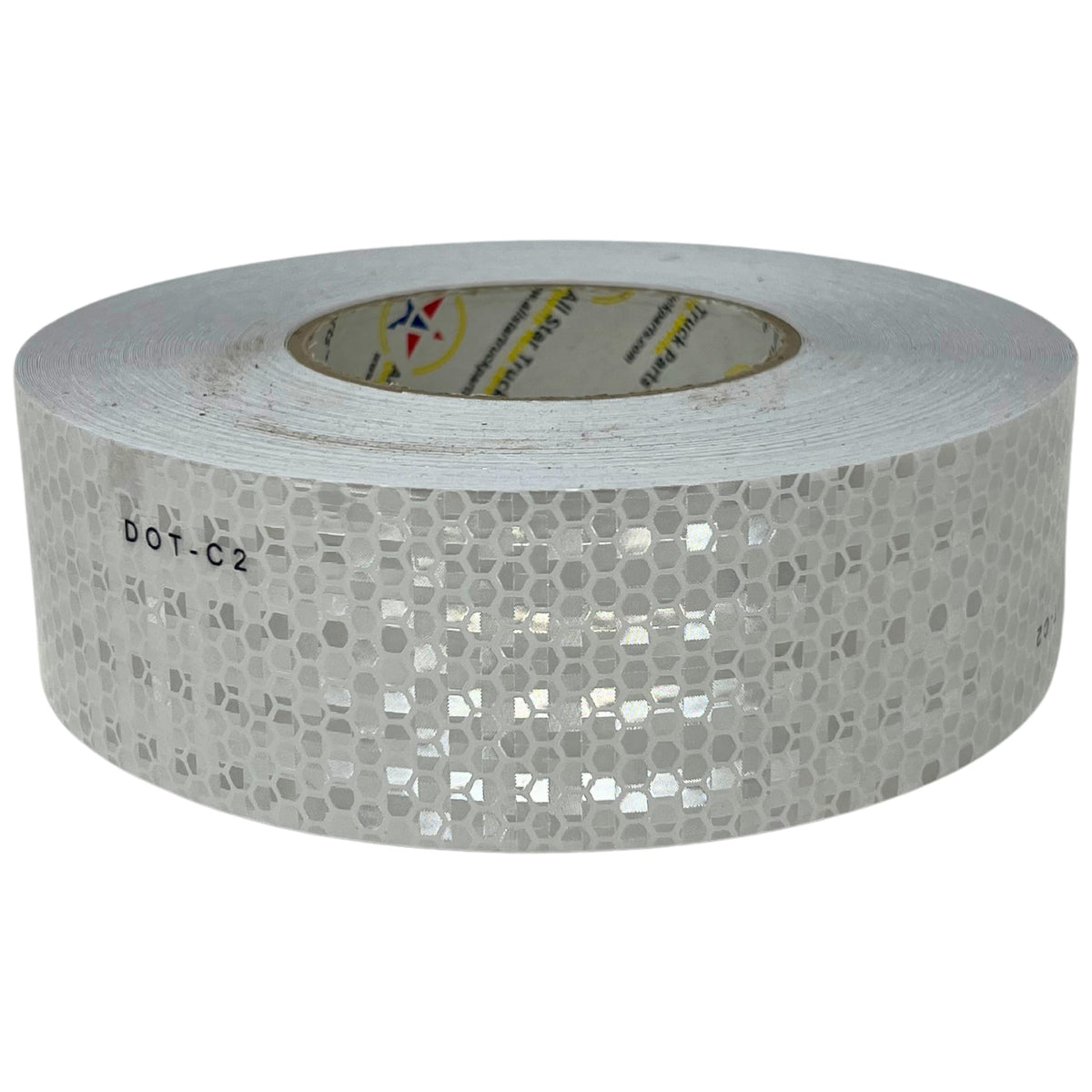 All Star White DOT-C2 Reflective Tape Conspiciuity Tape - Commercial ROLL, HIGH Intensity, Strong Adhesive- 2" inch x 150' FEET - Automobile Car Truck Boat Trailer Semi (White)