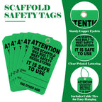 30 Pcs Scaffold Status Tag, 5.75'' x 3.25'' x 0.01'' Attention