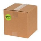 Tape Logic 2' Circle Label, 'Inspected by', Fluorescent Green, Roll of 500 Stickers, for Inventory Control and Warehouse Organization 2" Circle