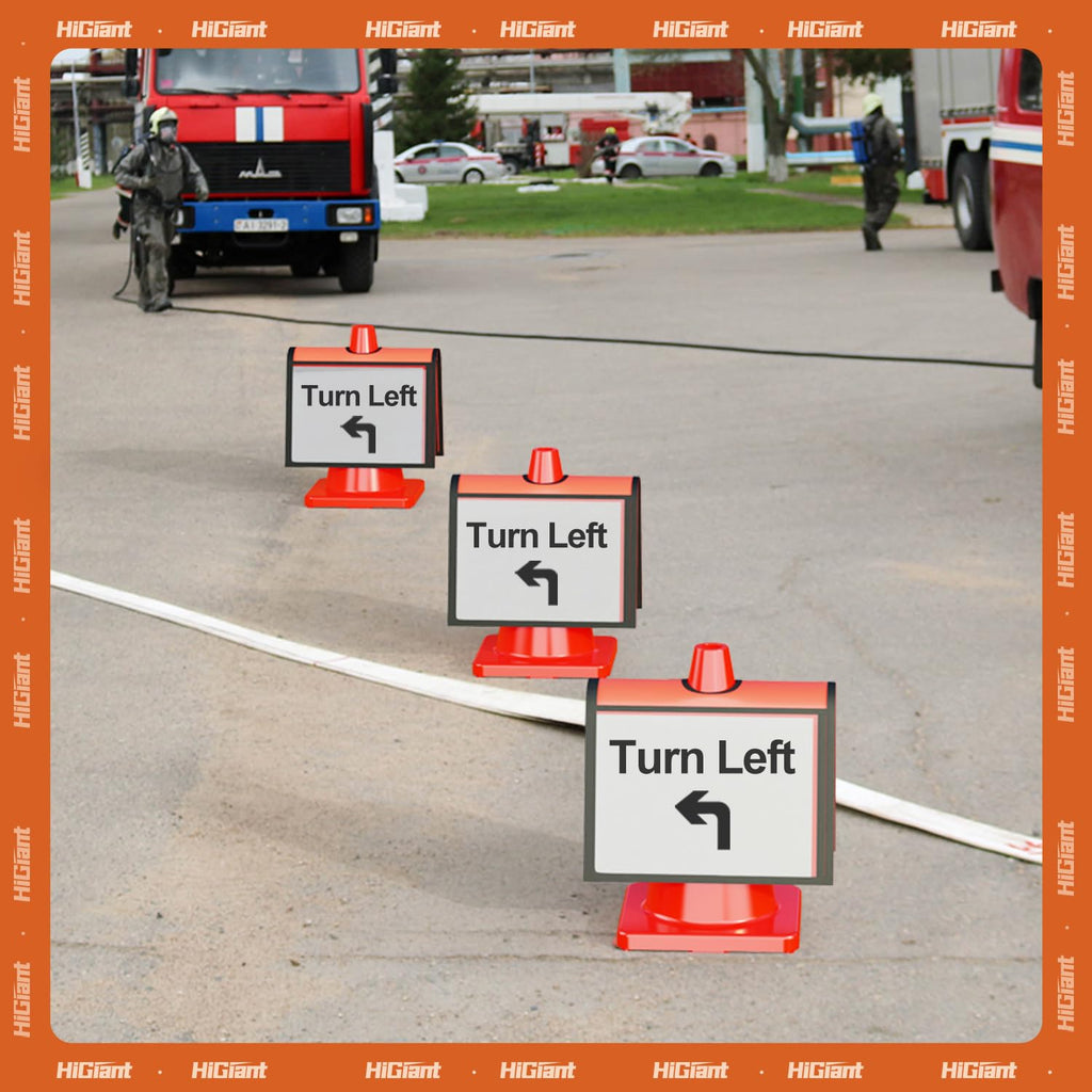 HiGiant 6 Pack Traffic Cone Sleeves, No Parking