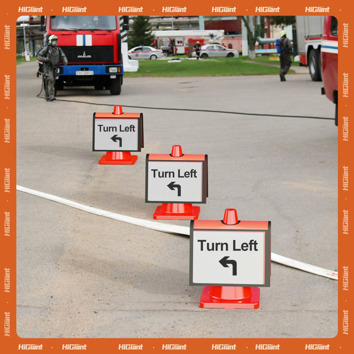 HiGiant 6 Pack Traffic Cone Sleeves, No Parking