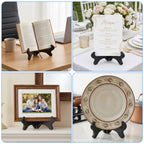 4 Pack Small Plate Holder for Display, Decorative Plate Stand