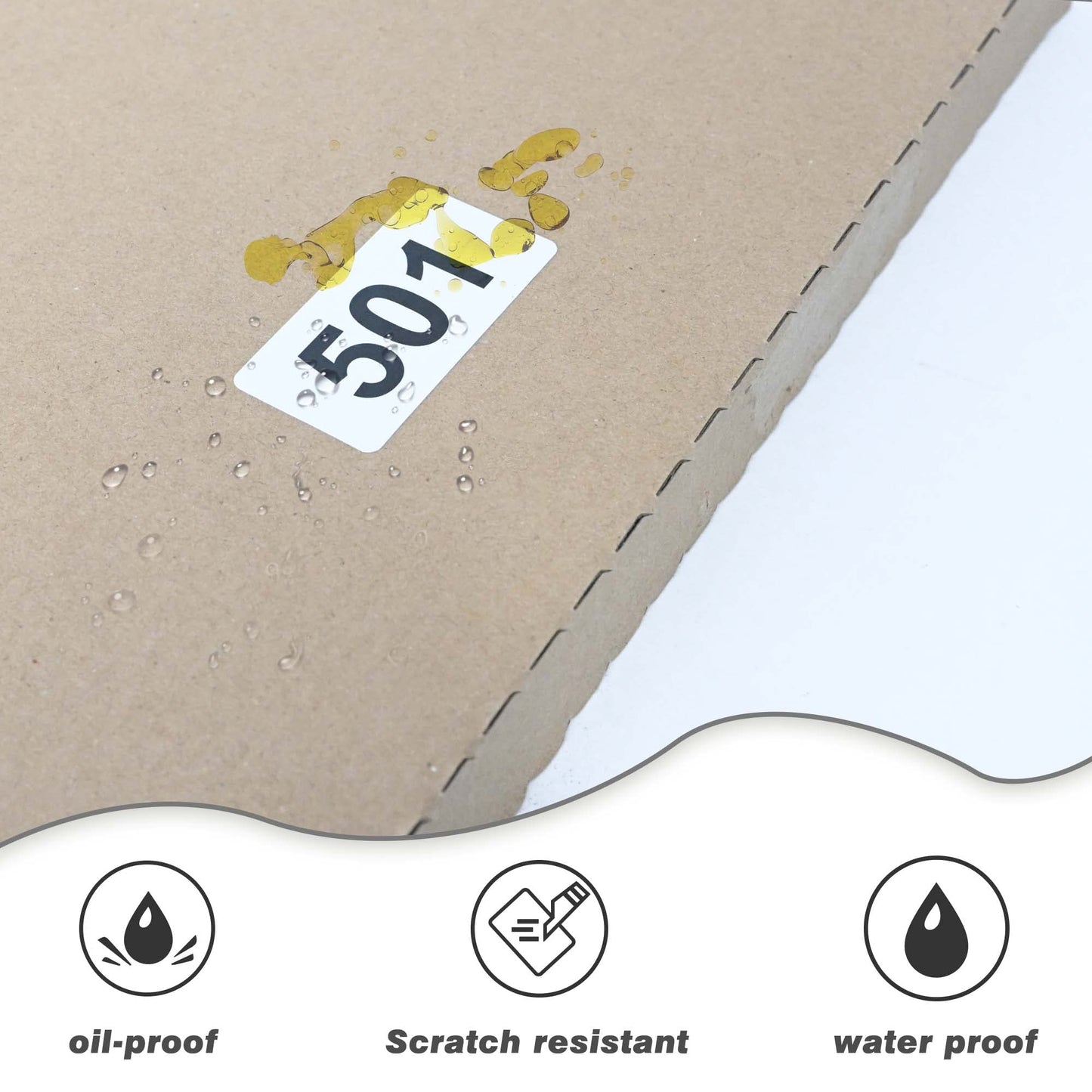 Consecutively Numbered Labels, 2 x 1 Inch Self-Adhesive Vinyl Inventory Numbered Sticker (001-500) 001-500