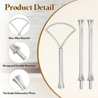uxcell 1Set Cake Stand Hardware Kit 3 Tier Cupcake Stand Fittings Silver