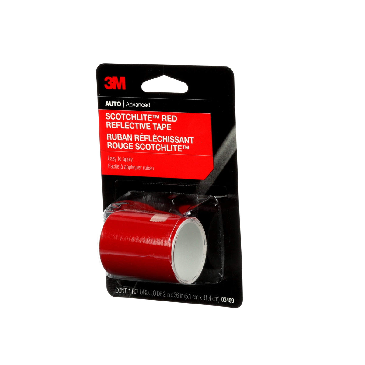 3M Scotchlite Red Reflective Tape, 03459, 2 in x 36 in, 1 Roll 2 in. x 36 in.