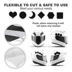 MECCANIXITY Reflective Tape, 2 Inch x 82 ft Warning Safety Sticker Night Reflectors Self-Adhesive Trailer Reflector Twill Tape for Cars Trucks, Black White 2 Inch x 82 Feet