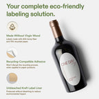 Avery® Printable Oval Hemp Labels, Sure Feed® Technology, 4-1/4" x 2-1/2", Off-White, Laser & Inkjet Compatible, 120 Total, Great for Product Branding, Packaging, and More 120 Labels