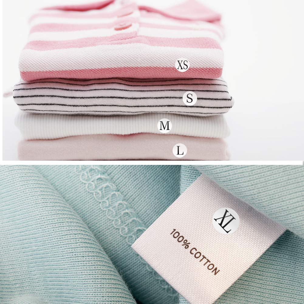 Hifunwu 7500 PCS 1/2" Clothing Size Stickers Labels Retail Shirt Size Stickers for Clothing Self Adhesive in 7 Sizes (XS, S, M, L, XL, XXL, XXXL)