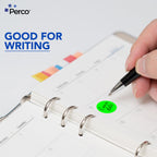 Perco Neon Green Round Circle Dot Sticker 1-Inch Labels with Easy-Tear Perforation, 1,000 Stickers per Roll - in Stock, Approved & Available Labels, High Visibility, Strong Adhesive—Made in USA Green - Neon 1 Inch 1 Roll
