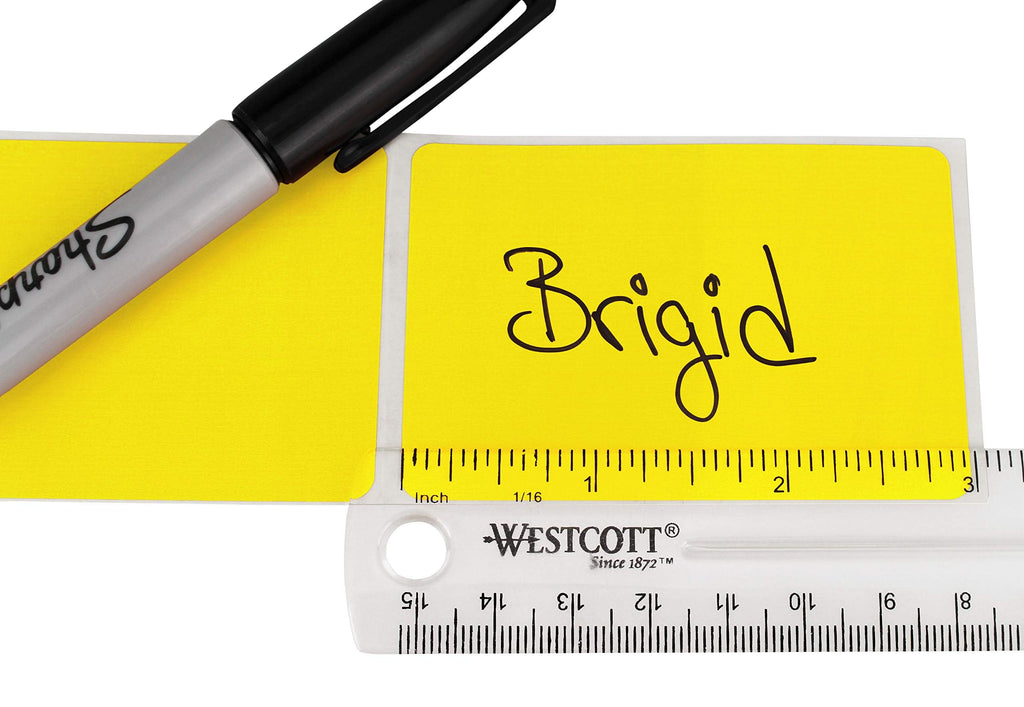 ChromaLabel Yellow Rectangle Labels, 2 x 3 Inch, 250/Box 2" x 3"