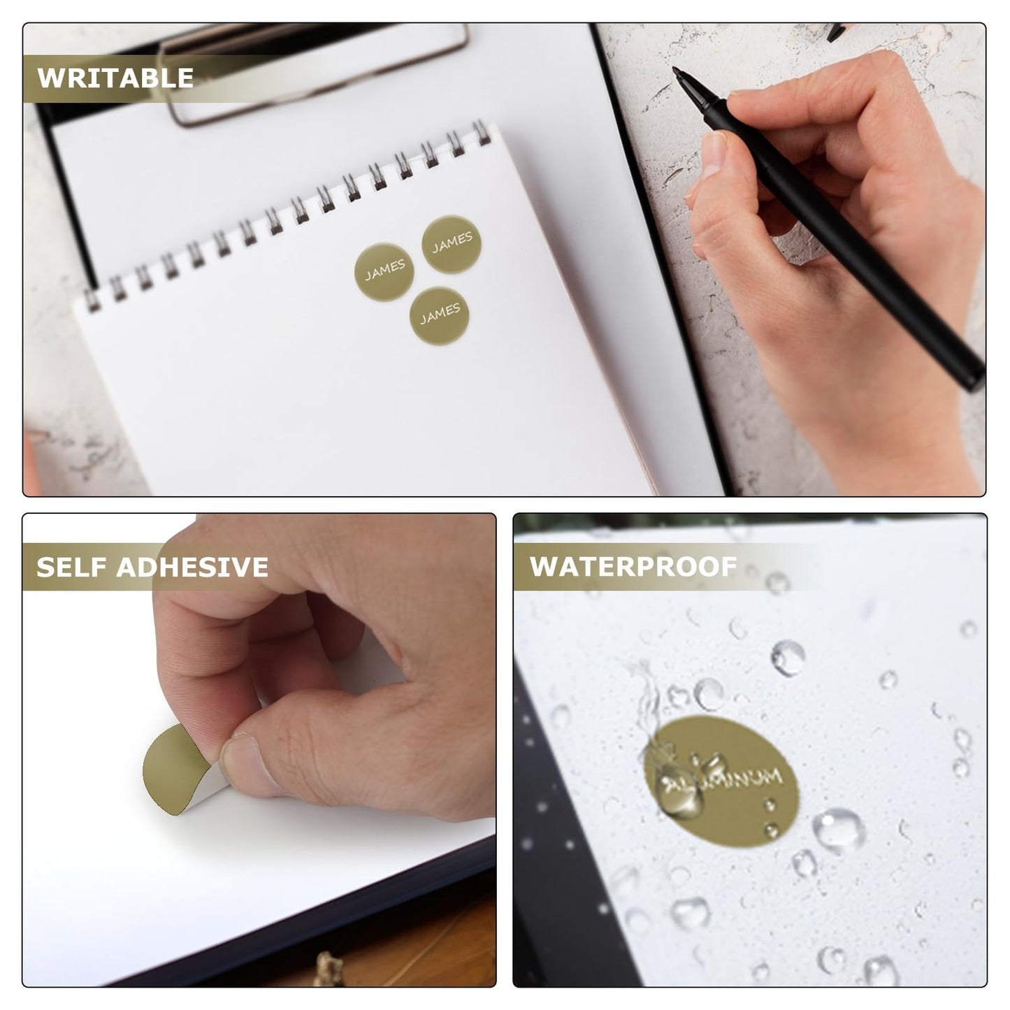 Gold Dot Stickers Round 0.5 Inch Sticker Circle Colored Labels Color Coding Labels for Office Classroom Toddlers Activity 1170 Pieces Gold