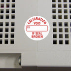 SmartSign Calibration Void If Seal Broken Tamper Resistant Vinyl Labels in Dispenser Box | Pack of 250, 0.75" x 0.75", Adhesive Vinyl Stickers 0.75" X 0.75" - Pack of 250