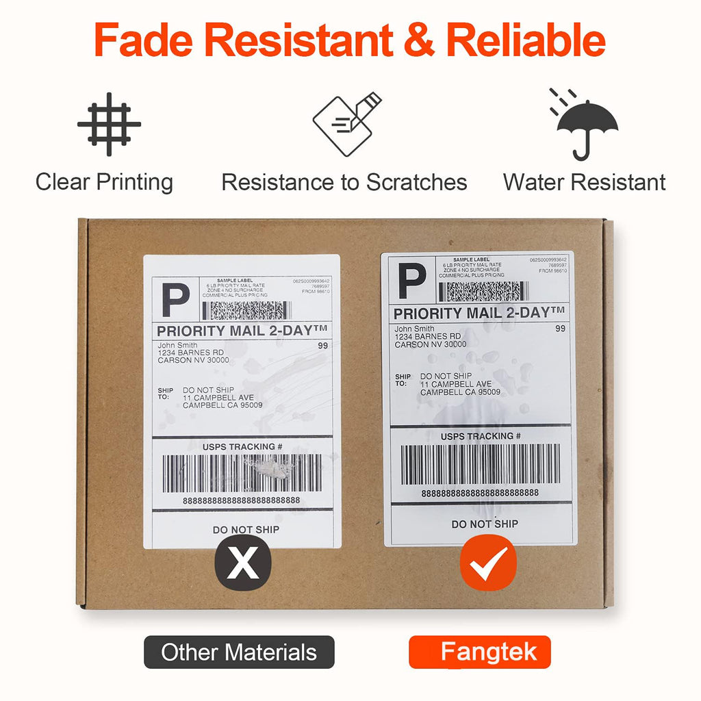 [2 Rolls, 440 Labels] 4”x 6” Postage Thermal Shipping Labels 4x6 Thermal Labels Roll Compatible with Dymo 4XL 1744907 LabelWriter 2 pack