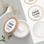 Avery Matte White Labels, Metallic Gold Borders, 3" Round Labels, 60 Total, Laser/Inkjet Printable (6544) 10 Sheets 3"