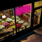 LED Open Signs for Business, exTopGoal 30"x10" Large Ultra Bright Open Sign with Remote Control, Dimmable Business Open Sign for Store Shop Storefront Window Door Wall- Red&Blue Red & Blue 30" x 10"