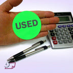 NextDayLabels - 2" Round Green Inventory Control/Date Color Coding Labels, 500 Stickers Per Roll (Used) Used