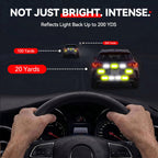 PHIXBEAR Premium Reflective Stickers, Super‑Bright & Waterproof, 16-Pack