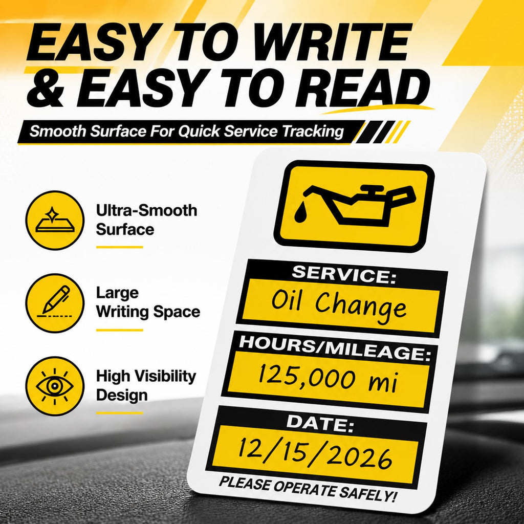 300 Pcs Fleet Service Oil Change Stickers, Next Service Due Labels, Vehicle Maintenance Tracking Labels for Auto Repair Shops, Workshops, and Fleet Management