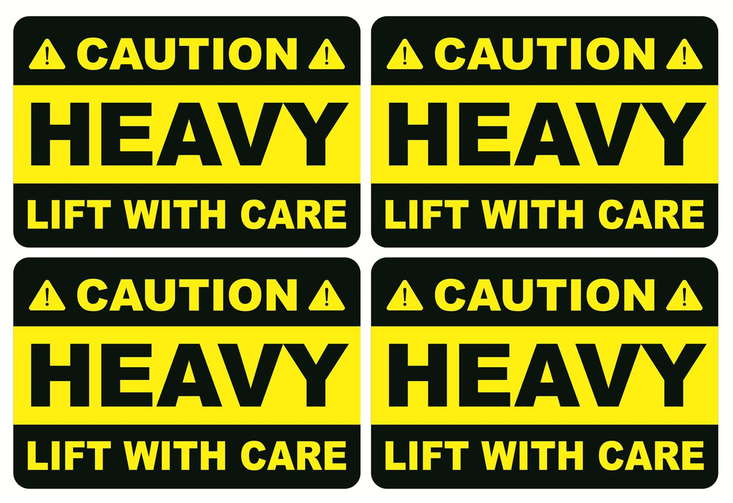 Caution Heavy Sticker,2x3 inch 200pcs Yellow Heavy Lift with Care Shipping Sticker