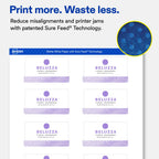 Avery® Matte White Rectangle Labels, 1.5" x 2.75", 500 Total 500 labels