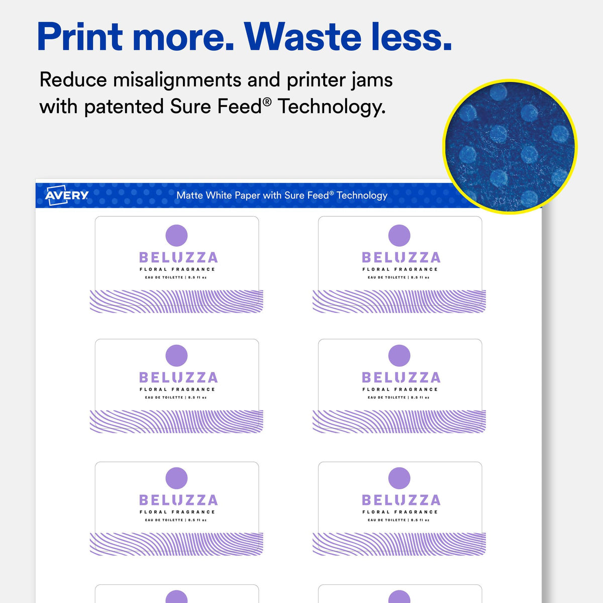 Avery® Matte White Rectangle Labels, 1.5" x 2.75", 500 Total 500 labels