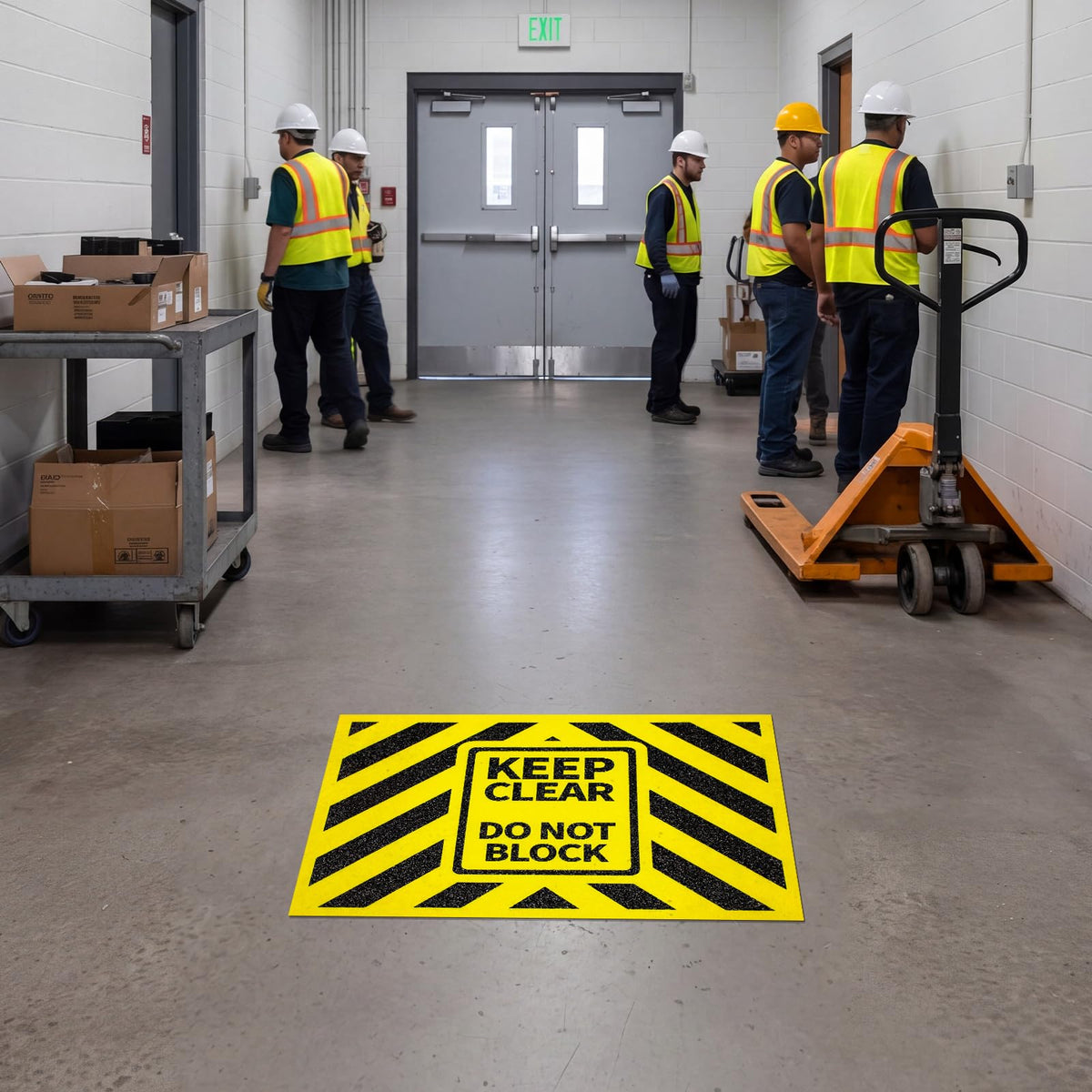 Marspark 3 Pack Keep Clear Do Not Block Sign 12x9'' 0.93mm Thick
