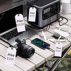 400 Pcs Shipping Tags, 4.72 x 2.36 inches White Label Hanging Tags