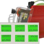 20,000Pcs 2Line Refill Price Marking Label Stickers for MX6600,MX6602,YH689 Green 2-LINE