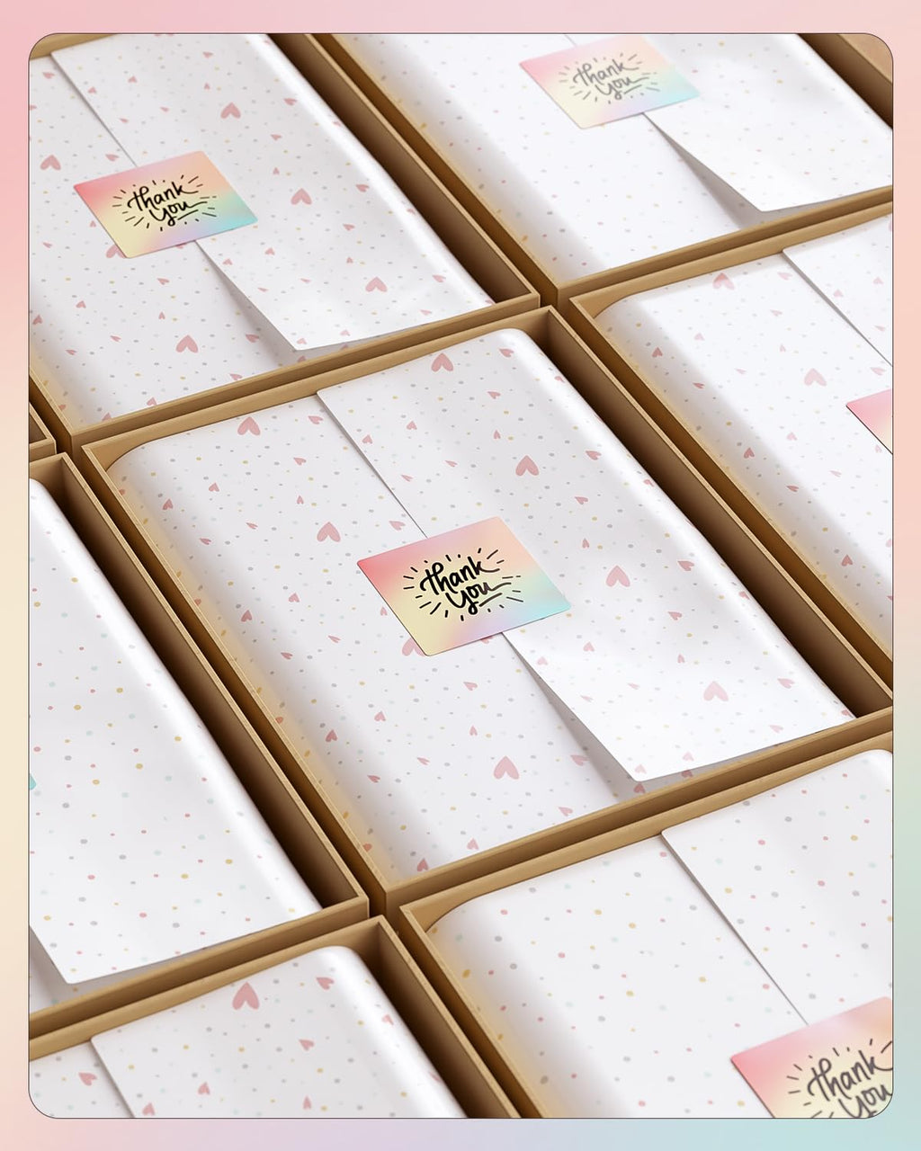 2x2 Thermal Stickers 500 Labels/Roll+ILH01 Label Holder Pink