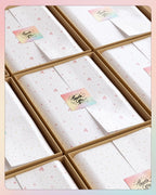 2x2 Thermal Stickers 500 Labels/Roll+ILH01 Label Holder Pink
