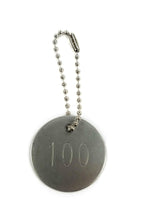Stainless Steel Tags, Numbered 001-100, 1.25" Round