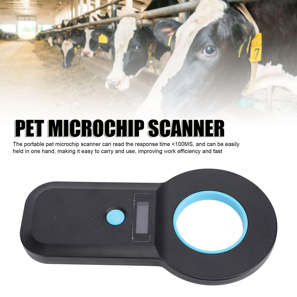 Pet Microchip Scanner Dual Frequency OLED 128 Records